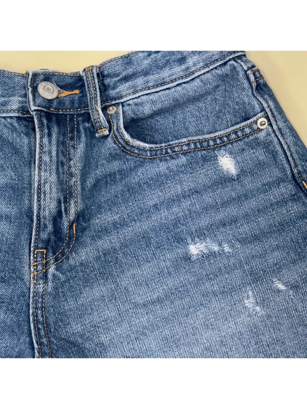 Old Navy Girls 14 High Rise Distressed Denim Shorts